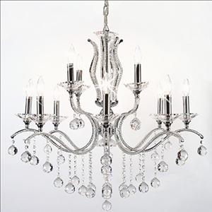 Crystal Hanging Lamp 9 Branches